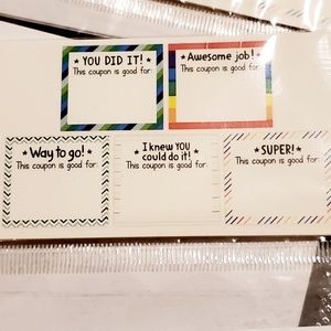 90 Student Reinforcement Reward Coupons